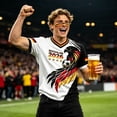 thumbnail image 5 of Men's V-Neck Short Sleeve Germany Soccer Jersey with Eagle Graphic Print, Breathable Athletic Fan Shirt, Lightweight Sport Top for Game Day, Training, and Casual Wear, 5 of 6