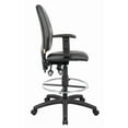 thumbnail image 2 of Nicer Furniture Multi-Function Leather Drafting Chair with Adjustable T-arms, 2 of 4