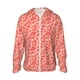 thumbnail image 1 of Fotbe Red Pretty Flowers Chaqueta con Protección Solar UPF 50+ para Hombre y Mujer, Camisa con Capucha y Bolsillos-Large, 1 of 7