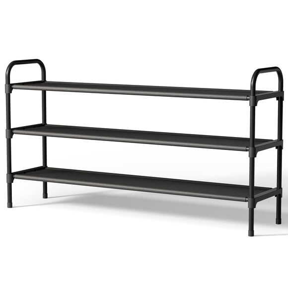 Organizador de zapatos Kitsure de 99 cm de ancho, 3 niveles apilable, negro