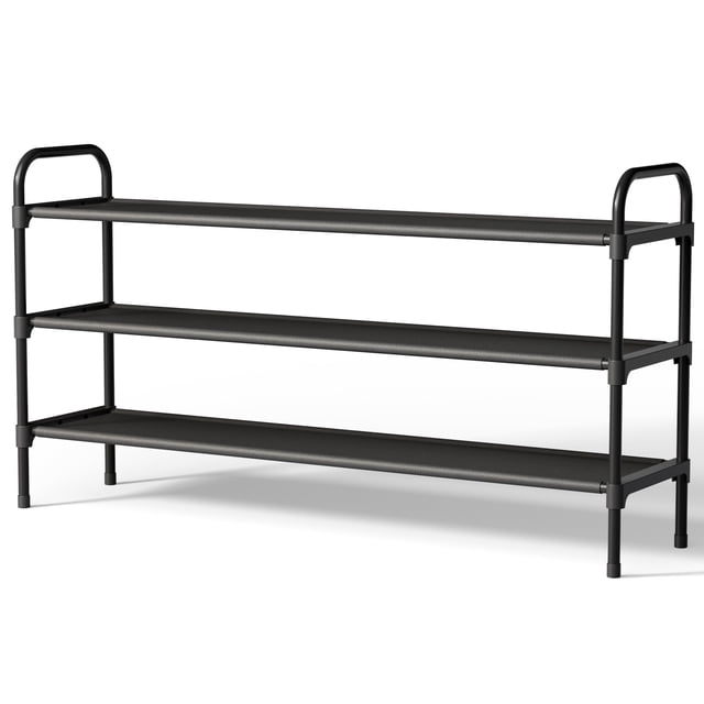 Organizador de zapatos Kitsure de 99 cm de ancho, 3 niveles apilable, negro