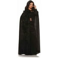 thumbnail image 1 of Cape Costume Adulte en Velours Noir avec Col - STD, 1 of 1