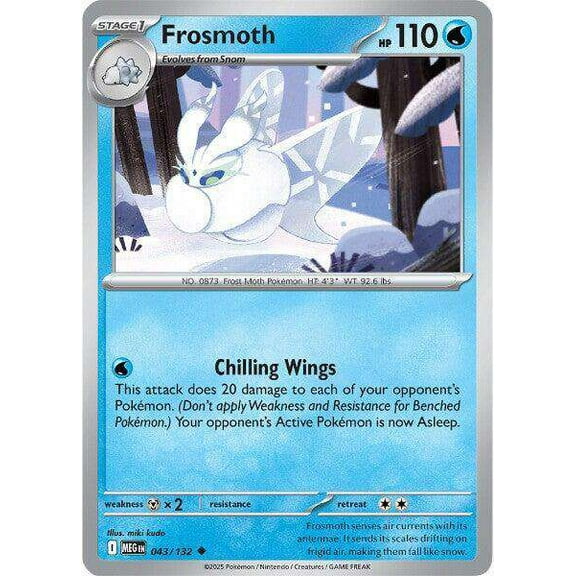 Pokemon ME01: Mega Evolution Uncommon Frosmoth #43