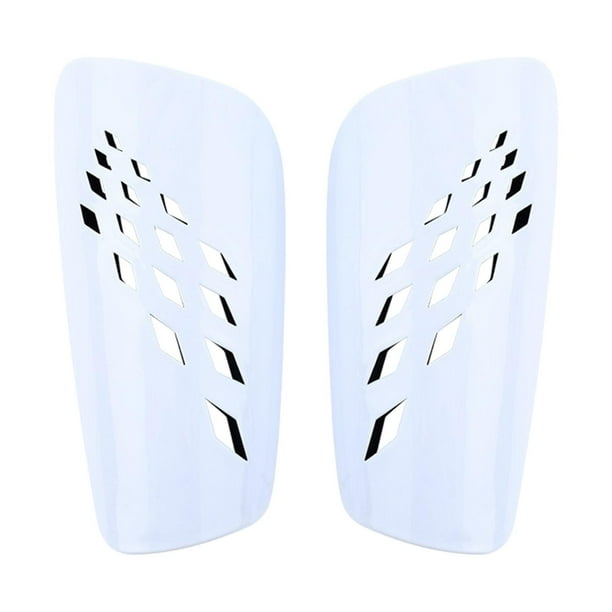 Espinilleras de fútbol pequeñas Zulema accesorios equipo protector pierna Blanco