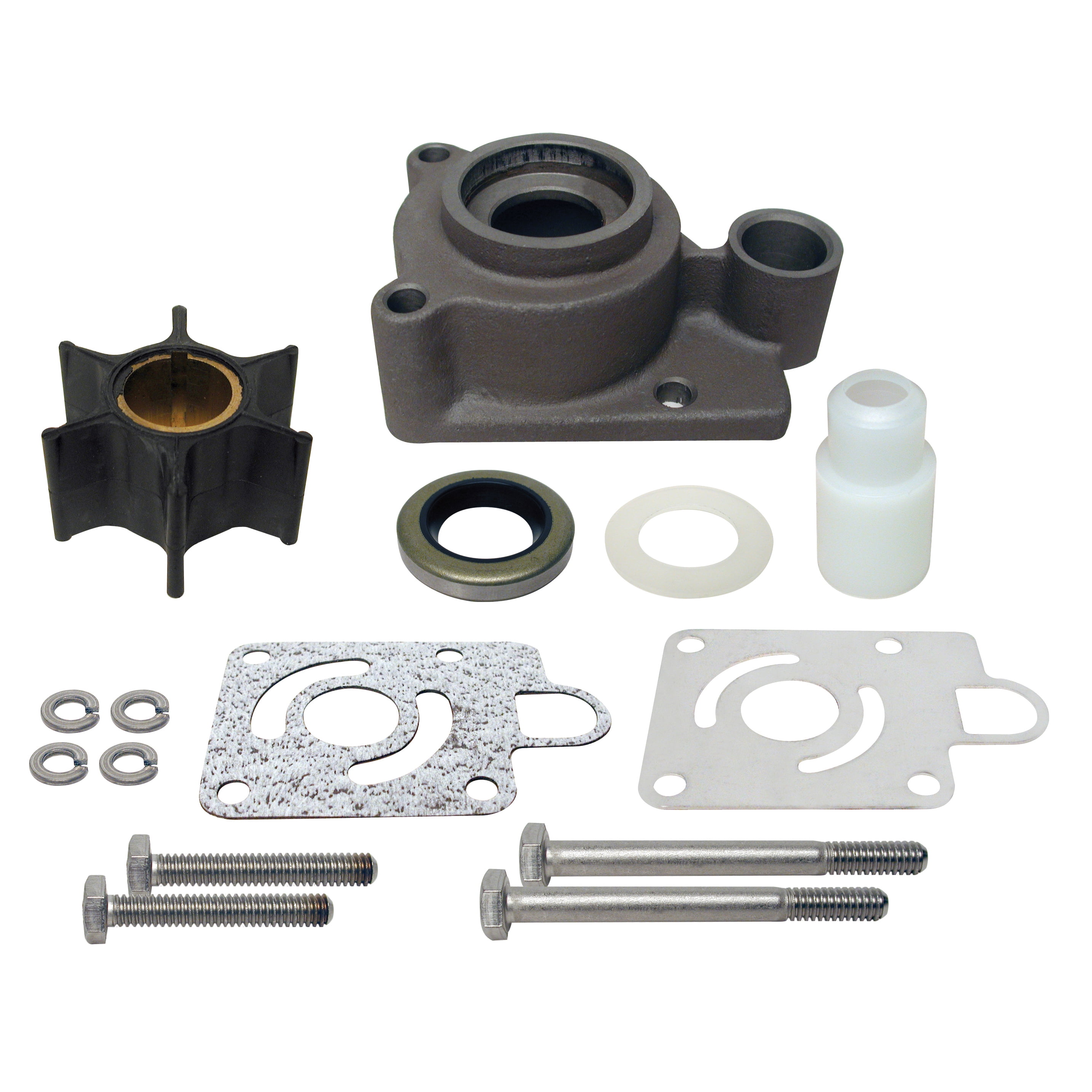 Water Pump Kit w/Housing Force 85-125hp 1984-89 Chrysler 75-140hp 1977-84Pro #: 2011 X-Ref #: FK106912011