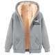 thumbnail image 4 of WILLBEST Sudadera Larga para Mujer, Estilo Casual de Invierno, con Cremallera, Forrada, con Estampado Festivo Chaqueta Suave, Cómoda y Cálida, Ideal para Deportes Al Aire Libre y Uso Diario XXX-Grande, 4 of 5
