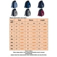 thumbnail image 2 of Frontwalk Mens Coats Winter Heavy Full Zip Hoodies Jacket Flannel Outerwear Vintage Plaid Print Warm Hooded Tops with Lined Navy Blue 3XL, 2 of 7