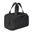 thumbnail image 3 of Neceser de viaje portátil, bolsa de cosméticos de gran capacidad, bolsa de aseo abierta para Negro, 3 of 9