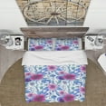 thumbnail image 2 of Designart 'Purple Pansie and Blossoming Daisies' Floral Duvet Cover Set, 2 of 4