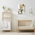 thumbnail image 3 of ZHONGYUTONG Lion Canvas Wall Art Lion Family Picture Prints Lion and Lioness Paintings Watercolor Animals Artwork Home Decor Framed (28.00" x 42.00"), 3 of 6