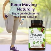 Castaño De Indias (Horse Chestnut Capsules) – 1500 mg per Serving, 90 Veggie Caps, 100% Natural, Premium Dietary Supplement, Made in USA – Supports Circulatory & Vein Health
