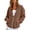 Coffee, variant on Lightweight Ice Silk Hoodies for Women Zip Up Thin Hoodies Drawstring Loose Fit Jackets Casual Beach Cover Up