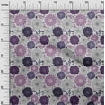thumbnail image 3 of oneOone Polyester Spandex Purple Fabric Floral Retro Diy Clothing Quilting Fabric Print Fabric By Yard 56 Inch Wide, 3 of 5