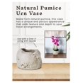 thumbnail image 6 of KriKac Natural Pumice Urn Pot, Textured Lava Rock Planter for Flowers, Perfect for Living Rooms, Bedrooms, Office, Weddings, Events - 6" to 6.50" Diameter x 6" to 6.50" Tall, Pack of 6, 6 of 6