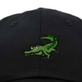 thumbnail image 2 of Dalix Alligator Cap Embroidered Mens Cotton Dad Hat Baseball Hat in Black, 2 of 5