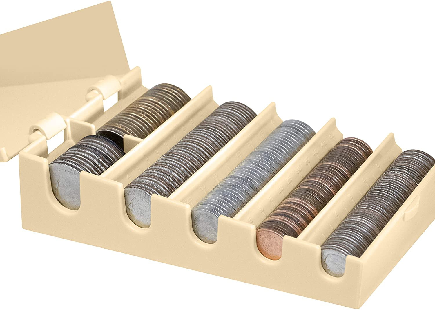 Pen + Gear Coin Manager Pro Coin Sorting Organizer Tray with Cover & Coin Wrappers