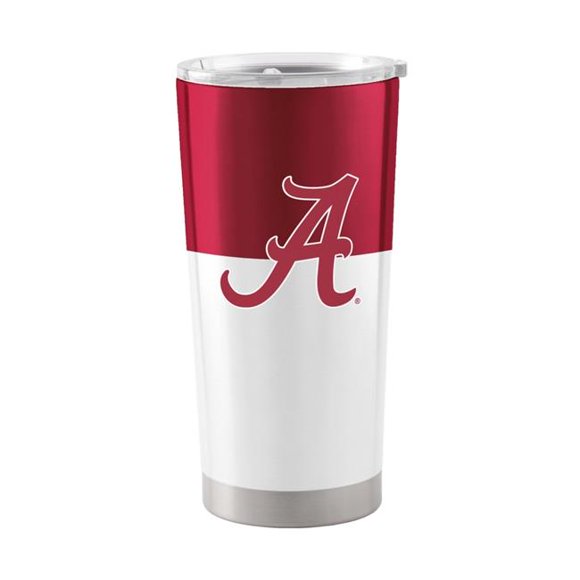 Logo Chair 102-S20T-11 20 oz NCAA Alabama Crimson Tide Colorblock Stainless Tumbler