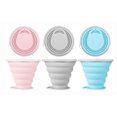 thumbnail image 1 of 3pcs Reusable Foldable Travel Mug Space Saving for Picnic Hiking, 1 of 5