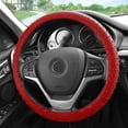 thumbnail image 4 of FH Group Soft Silicone Steering Wheel Cover with Textured Pattern and Anti-Slip Grip Design, UV-Resistant, Easy Installation, Durable, Waterproof & Odorless, Universal Fits 14.5" - 15.5" - Burgundy, 4 of 4