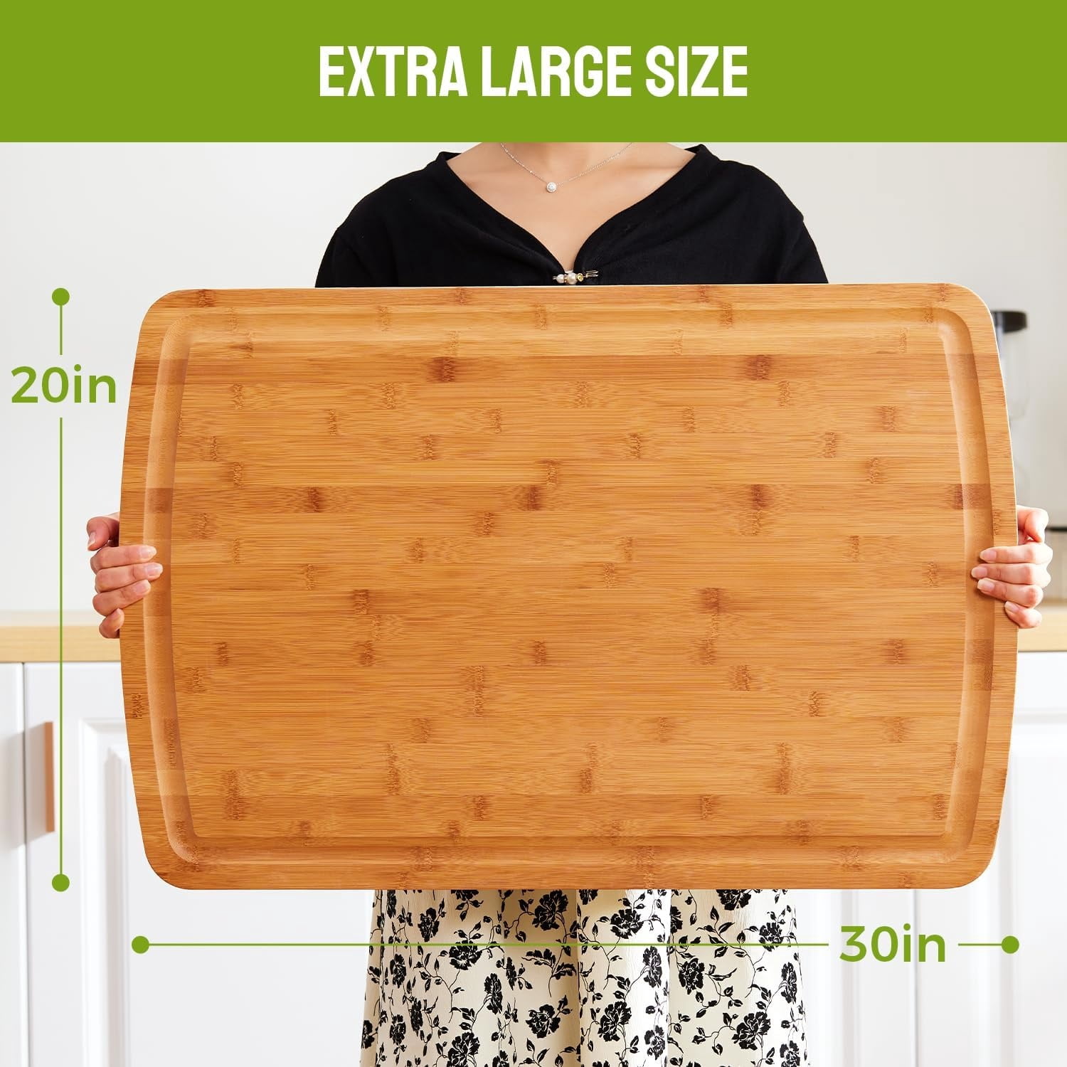 Stove Top Cover Chopping Board - Meat Cutting Board for BBQ - Turkey Carving Board - Extra Large Charcuterie Boards with Juice Groove