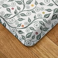 thumbnail image 4 of FIESTA Skull & Vine Floral Sugar Skull Anti-Fatigue Comfort Kitchen Mat, Non-Slip Floor Mat, Padded Standing Desk Mat, White/Red/Black, 20"x39", 4 of 6