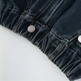 thumbnail image 3 of Tiijoy Toddler Girls Straight Fit Bow Jeans High Waisted Pull On Denim Pants, Sizes 4-5, 3 of 8