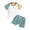 Light Blue, variant on Toddler Boys Clothes Outfit Sets Children's Spring Summer Cotton Loose Short Sleeve Beach 12 18 24 Month 3T 4T 5T T Shirt Shorts Two Piece Set Tops T-Shirt Pants 2-Piece