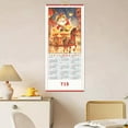 thumbnail image 6 of 2026 Chinese New Year Calendar Year of the Horse Wall Scroll with Flowing Water Design, Faux Rattan Hanging Lunar Calendar for Home Office Decor, Good Luck & Prosperity Gift, 6 of 9