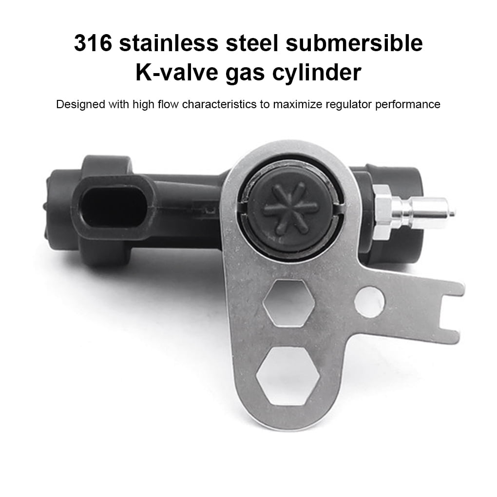 Diving BC Power Inflator - K Shaped Valve With 1 Inch Hose For Scuba Equipment