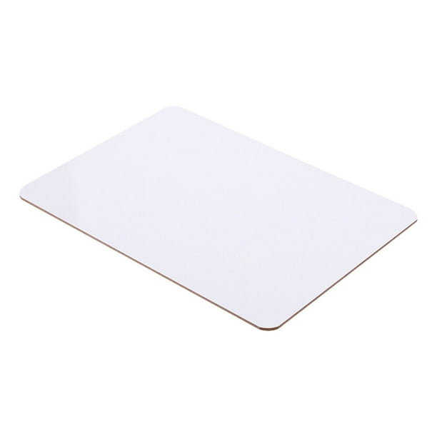4 piezas de tablas de vuelta de doble cara seca y erase tableros universales mini tablas blancas aprendiendo pizarras para el aula de la oficina en casa de la escuela (20 cmx30cm/blanco)