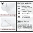 thumbnail image 4 of Home Weavers Luxury Collection 100% Cotton Reversible Bathroom Rug Set Machine Washable Bathroom Rug-17"x24", Bathroom Rug- 24"x40", White Color 2 Piece Bath Rug set, 4 of 8