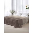 thumbnail image 6 of Brown Beige Ombre Flat Sheets Only Twin XL Size, Soft Breathable Bed Top Sheets for Mattress, Farmhouse Vintage Wooden Striped Luxury Bedding Flat Sheets for Home Hotel Bedroom Bed Protection, 6 of 9