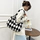 thumbnail image 4 of Bolso de hombro con estampado de rombos de felpa para mujer Ehuebsd bolsa de compras informal de gran capacidad a la moda, 4 of 9