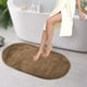 thumbnail image 5 of Alfombras suaves y peludas para dormitorio, alfombra ovalada para baño y sala de estar, 1 almohadilla de piel gruesa para los pies, antideslizante y lavable para una cómoda absorción de, 5 of 8