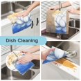 thumbnail image 2 of Watercolor White Lotus Figure Kitchen Cloth Dish Towels for Drying Washing Absorbent Dish Rags 6 Pack, 2 of 9