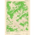 thumbnail image 3 of USGS 18x24 Black Modern Framed Museum Art Print Titled - Turquoise Lake Wyoming Quad - USGS 1965, 3 of 5