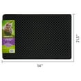 Vibrant Life 2Layer Sifting Cat Litter Mat, Black, 21.3" x 14