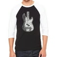 thumbnail image 1 of Men's Raglan Baseball Word Art T-shirt - Bass Guitar, 1 of 2