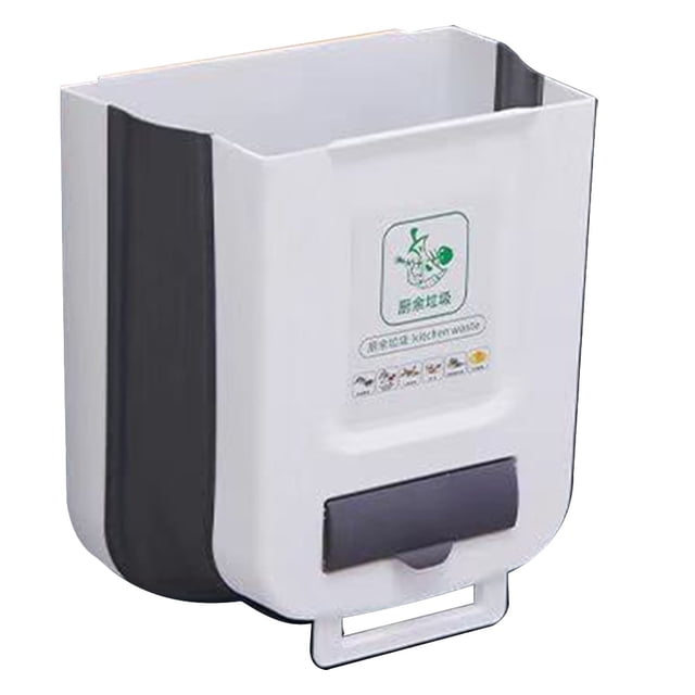 unbranded Bote De Basura Plegable Colgante En Plástico Color Para Cocina Y Almacenamiento