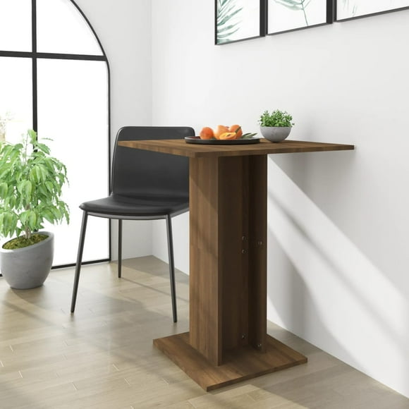 vidaXL Bistro Table Brown Oak 60x60x75 cm Engineered Wood