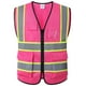 thumbnail image 1 of Chaleco de seguridad Ekksafety EK175 rosa reflectante con 5 bolsillos, 1 of 6