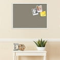 thumbnail image 3 of PinPix 34x24 Custom Cork Bulletin Board Pewter Poster Board Has a Fabric Style Canvas Finish, Framed in Pewter, by ArtToFrames (PinPix-1812), 3 of 5