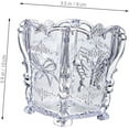 thumbnail image 6 of ABPETE Acrylic Butterfly Combs Holder,Vintage Carved Holder  Makeup Brushes, Pens & Cosmetics,Desk Storage for Home Office(Transparent), 6 of 16