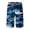 a-Dark Blue15144, variant on VNKIDY Women Elastic Waist Drawstring Shark Print Knee Length Casual Beach Shorts Loose Fit Comfy Summer Shorts For Beach Vacation Daily Wear XL