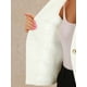 thumbnail image 5 of CHAQUETA DE TRAJE DE MUJERES INSPIRADA CHIC CON CUELLO ALTO Y UN SOLO BOTÓN TAMAÑO XS BEIGE BLANCA, 5 of 6