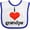 White and Royal, variant on Inktastic I Love Grandpa Boys or Girls Baby Bib