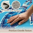 thumbnail image 6 of ODIKA Animals Turtle Nautical Border Ocean Wave Motif Scattered Symmetrical for King Size Bedroom, Master Suite, Under Bed, Foldable Easy Care, 6 of 7