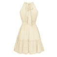 thumbnail image 3 of Sleeveless Backless Ruffle Dress S, 3 of 9