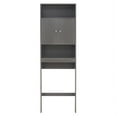 thumbnail image 6 of UWR-Nite Over The Toilet Storage Cabinet, Double Door Bathroom Storage Organizer, Bathroom Shelf Over Toilet, Toilet Rack with Inner Shelf and Open Storage Shelf, 6 of 6