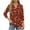 Red-4, variant on successthop V Neck Blouses for Women Dressy 3/4 Sleeve Tunic Top Vacation Pullover Clothes Floral Stylish Tee Shirts